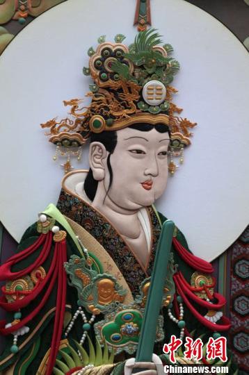 《金母元君朝元堆锦图》细节 受访者供图