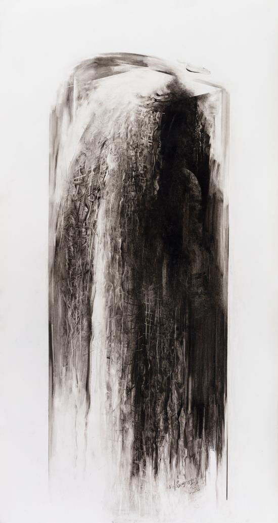 茅小浪 非宣水墨 (25) 130×240cm 2005