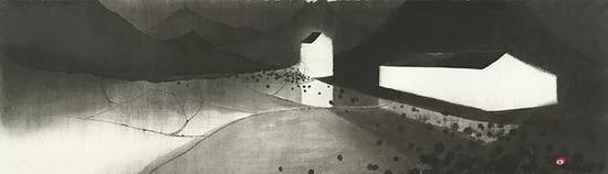 山水 Landscape / 142 x41cm / 紙本水墨 Ink on paper / 2017