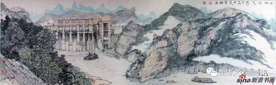 钟涛《岩滩晓色》