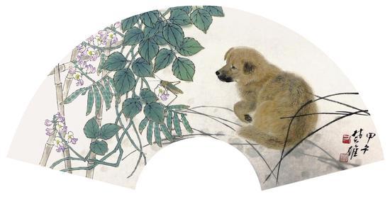 方楚雄《扇面》 34cm×68cm