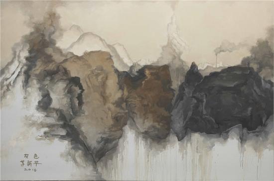 苏新平 《灰色18号》 200x300cm 布面油画 2016