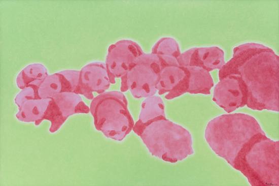 熊猫25号_Panda No.25_120x180cm_布面油画_Oil on Canvas_ 2017