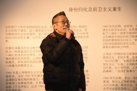 艺术家代表张健君致辞