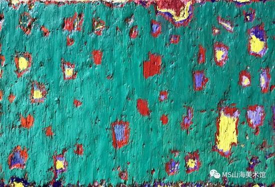 幻听系列-绿 60x40cm 布面油画 2017年