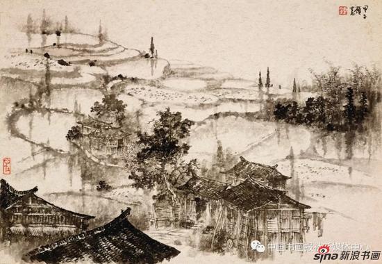 天水灌满好莳秧(45×65厘米)