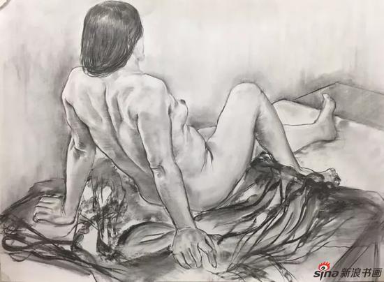 徐璐 《素描人体》781×1086cm 2016
