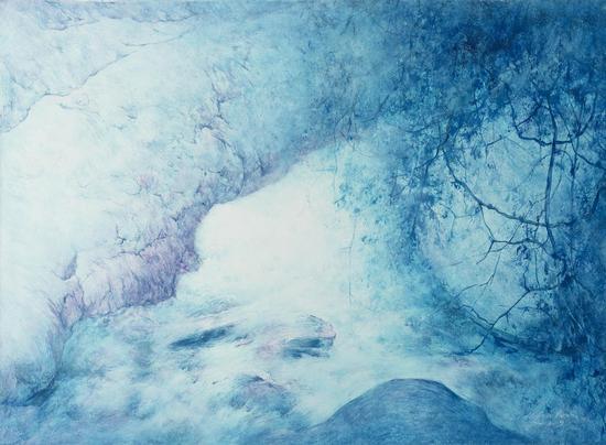 何金安 《秋水》 布面油画 60cm×80cm 2016年