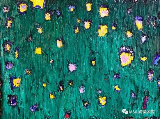 幻听-绿 80x60cm 布面油画 2017年