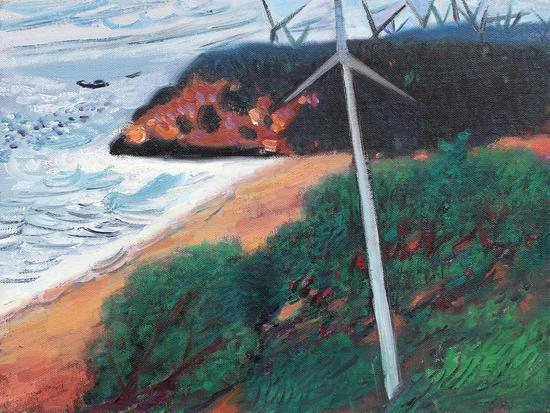 风起小岛 30x40cm 2017