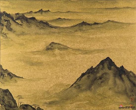 观云 34X41cm,纸本,2017年
