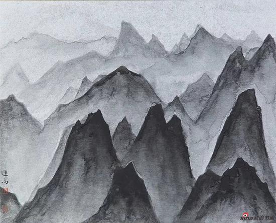 山外山 34X41cm,纸本,2017年