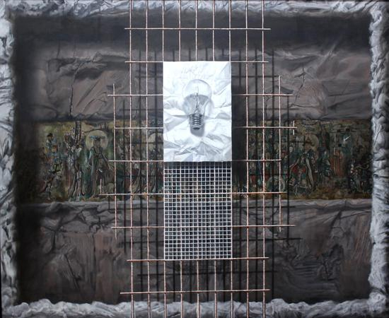 作者:赵龙《神灯》尺寸100cmx120cm材质:布面油画