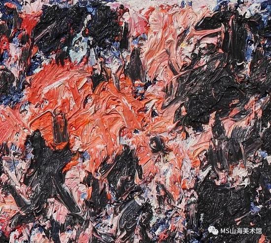 迷走江湖 160x40 cm 布面油画 2016 细节图
