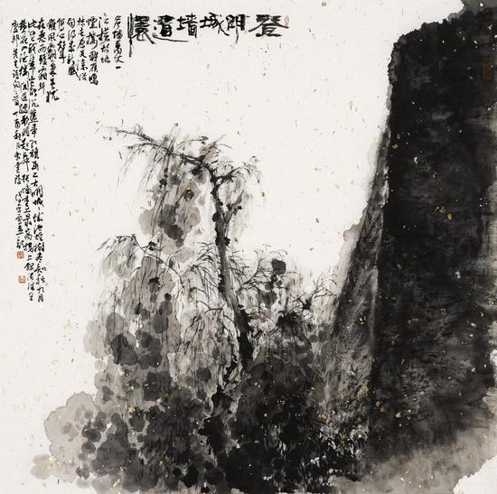 熊岱平《登明城墙遗怀之一》 68cm×68cm