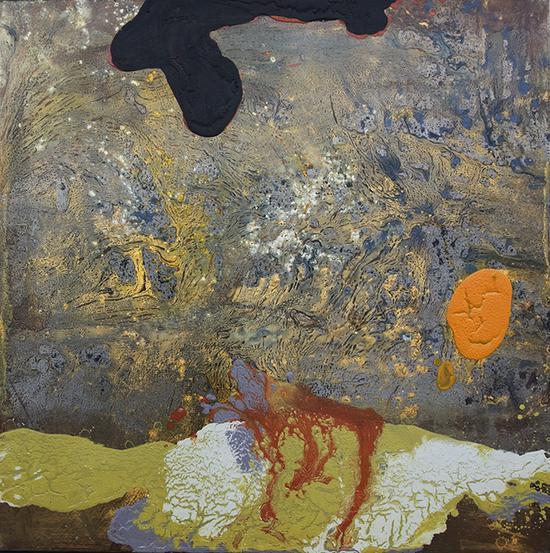 赵渭凉 钢第一号 90×90cm 钢板2008