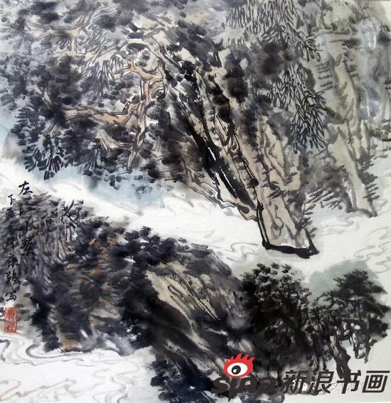 康强《左江小景》