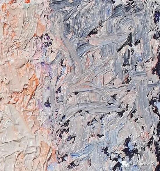 明天更漫长 160x40cm 布面油画 2016 细节图
