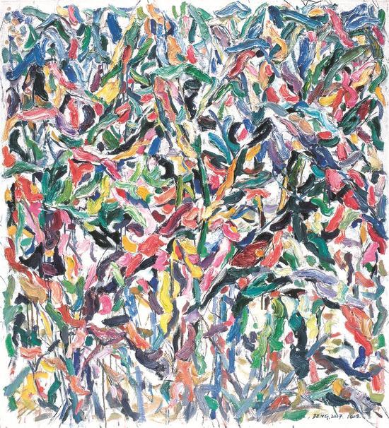 邓国源 《在田野No.2》 布面油画 200x180cm 2007