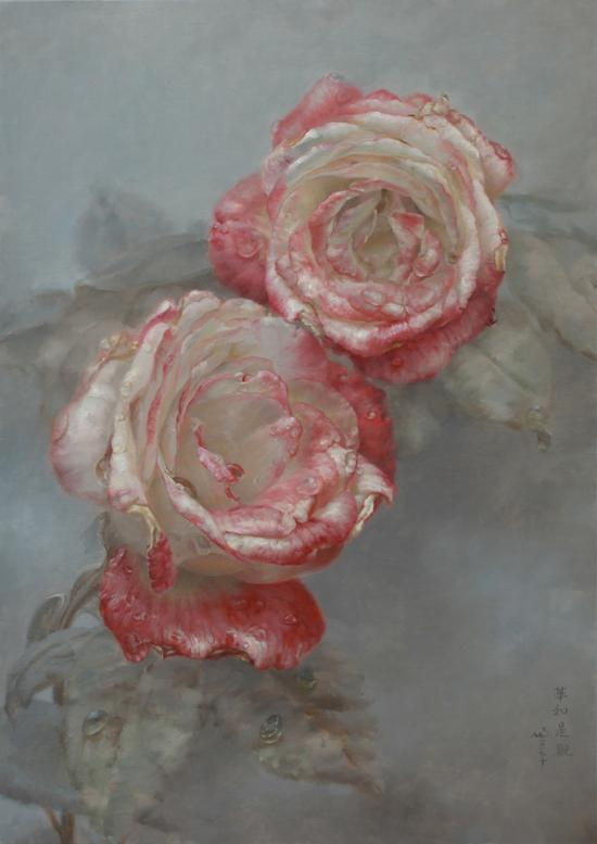 《華如是觀》70x50㎝,马精虎2017年