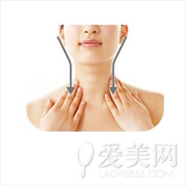 动作3:按摩脖子