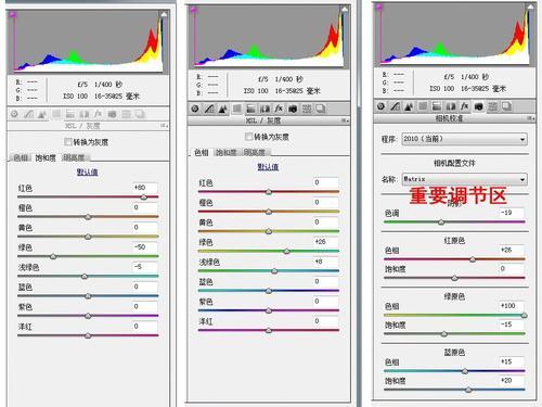 RAW格式下使用camera raw即可比较轻松的模拟胶片感觉。