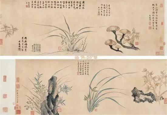马湘兰《墨兰图》收藏于东京博物馆