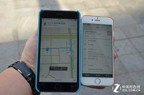 高德地图与百度地图公交线路预览
