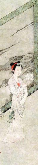 唐寅 《李端端图》(局部)南京博物院藏