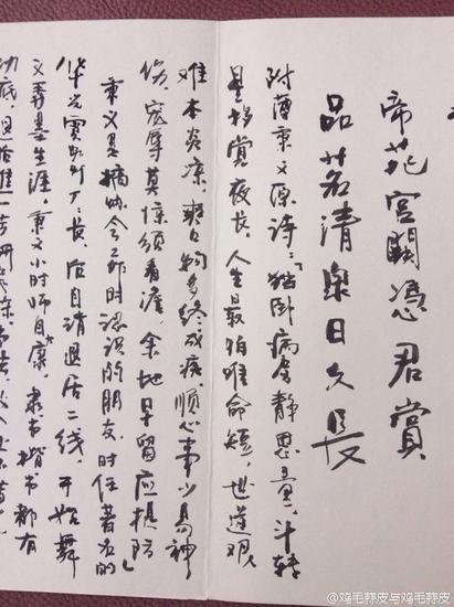 徐静蕾父亲书法作品