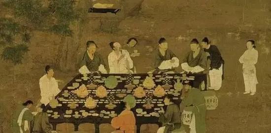 宋徽宗《文会图》(局部)台北故宫博物院藏