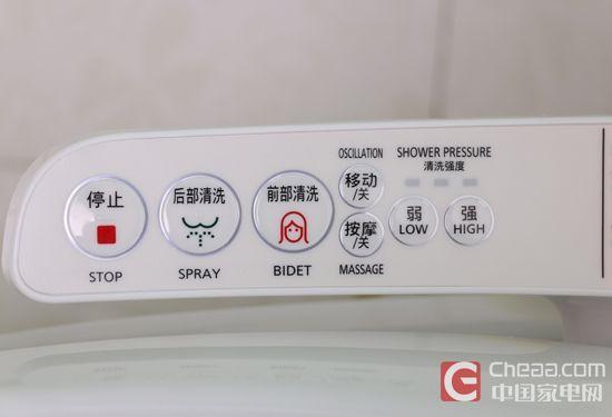 控制面板清洗控制区