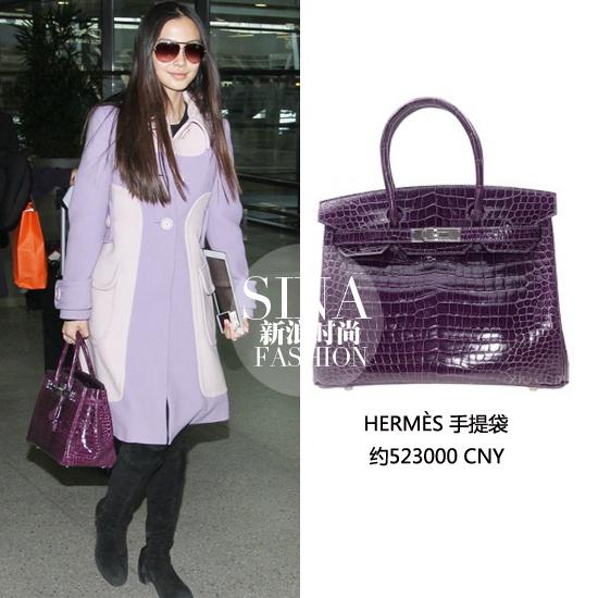 AngelababyIN Hermes手提袋