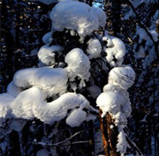 老里克湖荒沟穿越 观赏积雪