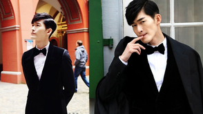 张翰漫步巴塞尔街头