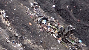 德国客机坠毁现场曝光