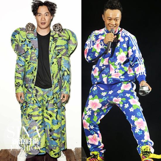 陈奕迅大花装造型