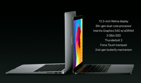 (左边为13寸 Macbook Air,右边为13寸 Macbook Pro)