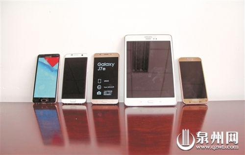 被控侵权的几款三星产品