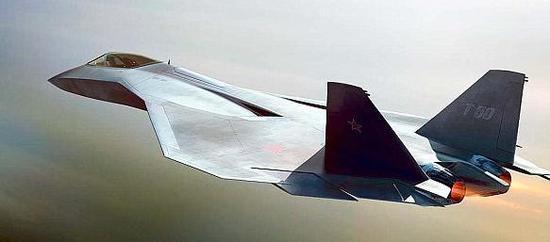 T-50公布前,外媒绘制的想象图。国内熟悉俄罗斯航空技术储备情况的消息源表示,在看到T-50实际模样的时候,他们都非常惊讶,因为俄罗斯掌握的技术本不应该做出如此“低端”的五代机,只能说,在T-50项目上,俄罗斯实在是过于心急、保守和抠门了