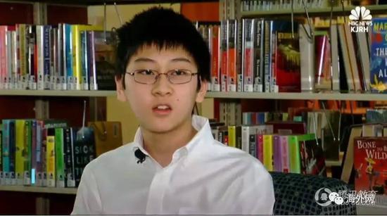 15岁的华裔学生William Wang