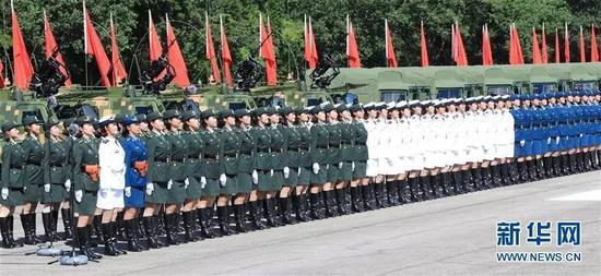 2017年受阅女兵