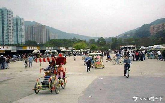 上世纪80年代的香港沙田。(受访者供图)