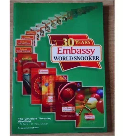 赞助了世界斯诺克30年的Embassy烟草公司,在2005年欧盟的法案后退出了斯诺克赞助界