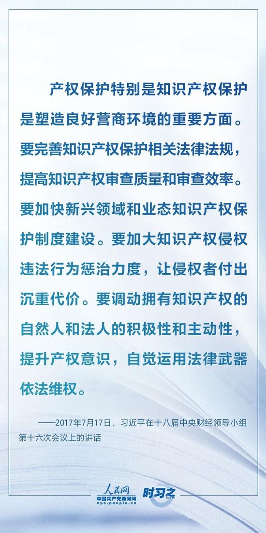 引导中国知识产权发展 习近平这样论述