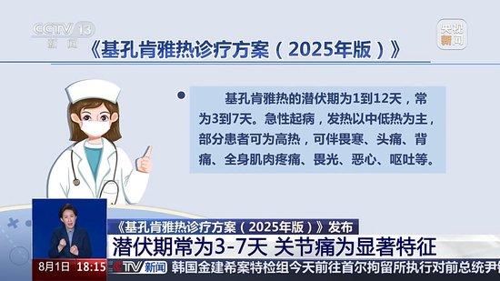新版诊疗方案发布 关于基孔肯雅热专家研判