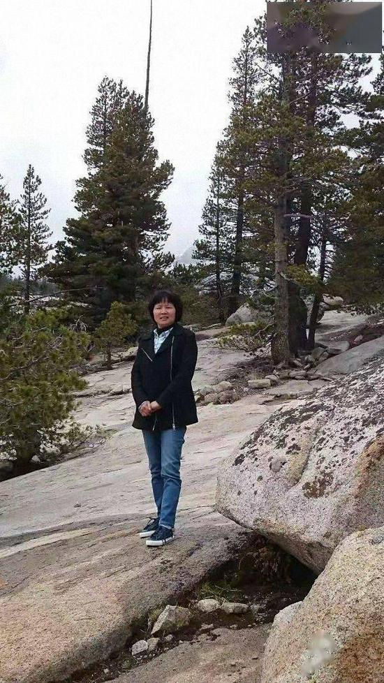 2015年,谌孟珍到美国参加毛毛的毕业典礼,照片为她在旧金山旅游时拍摄。受访者供图
