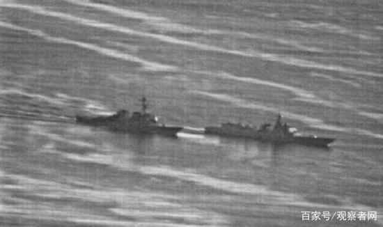 美国海军称当时两舰最近距离仅为40多米