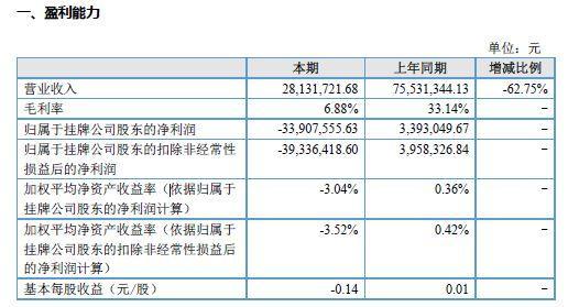 和力辰光2017年半年报