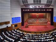 河北省十三届人大一次会议举行第二次全体会议